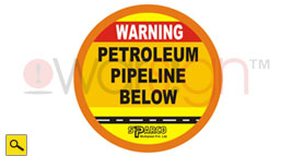 CAUTION: GAS MAIN BELOW